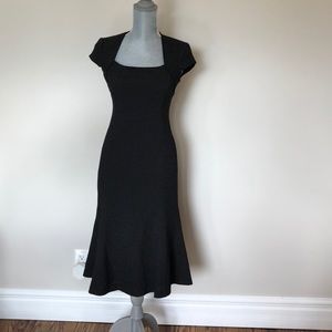 Précis petite long black mermaid style dress